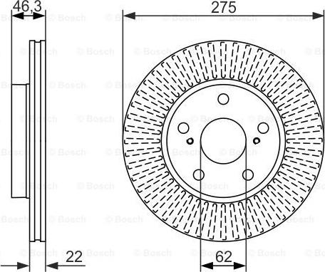 BOSCH 0 986 479 341 - Disque de frein cwaw.fr