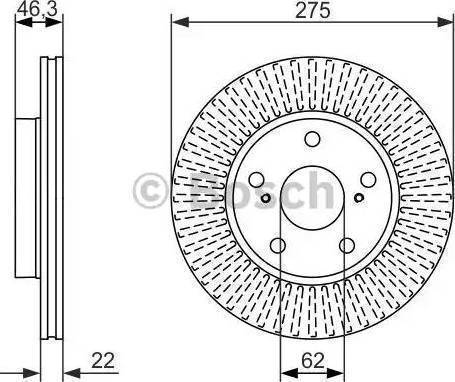 BOSCH 0 986 479 341 - Disque de frein cwaw.fr