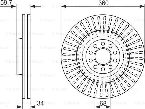 BOSCH 0 986 479 302 - Disque de frein cwaw.fr