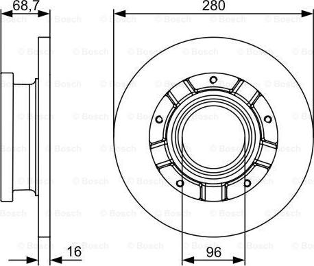 BOSCH 0 986 479 389 - Disque de frein cwaw.fr