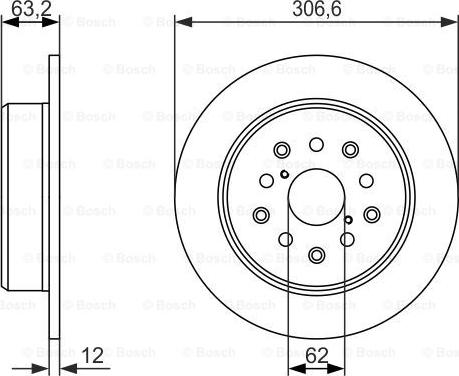 BOSCH 0 986 479 339 - Disque de frein cwaw.fr