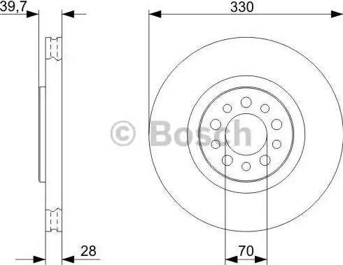 BOSCH 0 986 479 324 - Disque de frein cwaw.fr