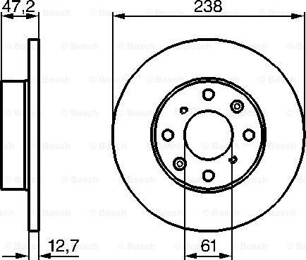 BOSCH 0 986 479 240 - Disque de frein cwaw.fr