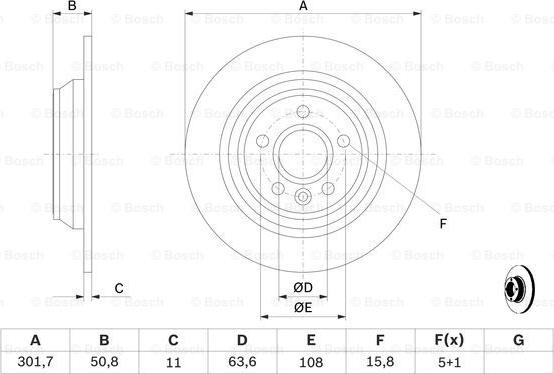 BOSCH 0 986 479 254 - Disque de frein cwaw.fr