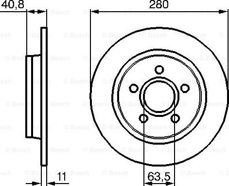 BOSCH 0 986 479 253 - Disque de frein cwaw.fr