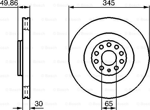 BOSCH 0 986 479 204 - Disque de frein cwaw.fr