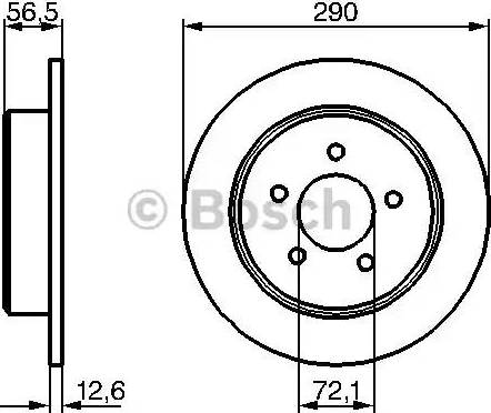 BOSCH 0 986 479 205 - Disque de frein cwaw.fr