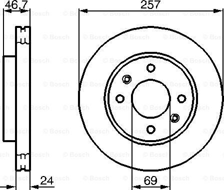 BOSCH 0 986 479 207 - Disque de frein cwaw.fr