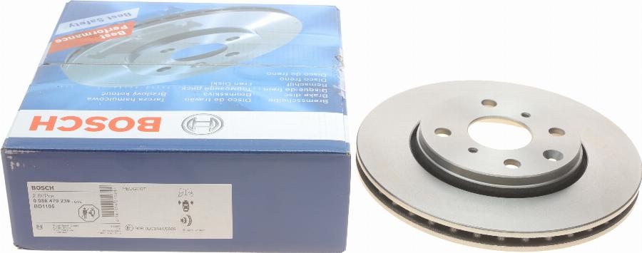 BOSCH 0 986 479 239 - Disque de frein cwaw.fr