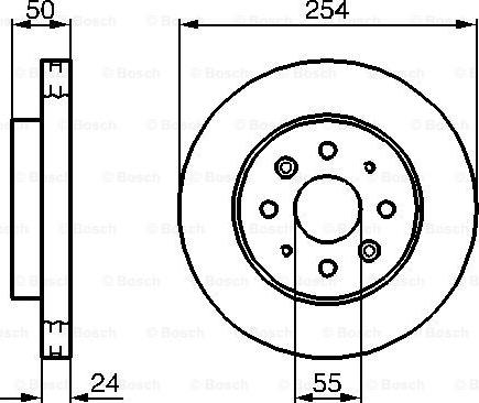 BOSCH 0 986 479 231 - Disque de frein cwaw.fr