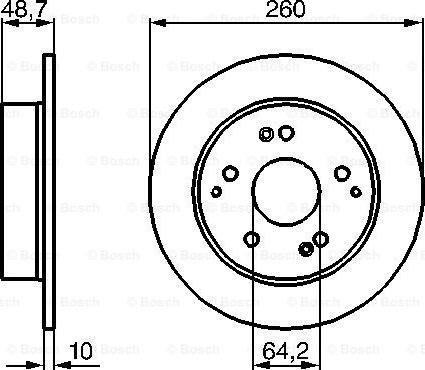 BOSCH 0 986 479 225 - Disque de frein cwaw.fr