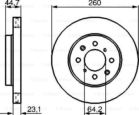 BOSCH 0 986 479 226 - Disque de frein cwaw.fr