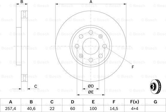 BOSCH 0 986 479 B89 - Disque de frein cwaw.fr