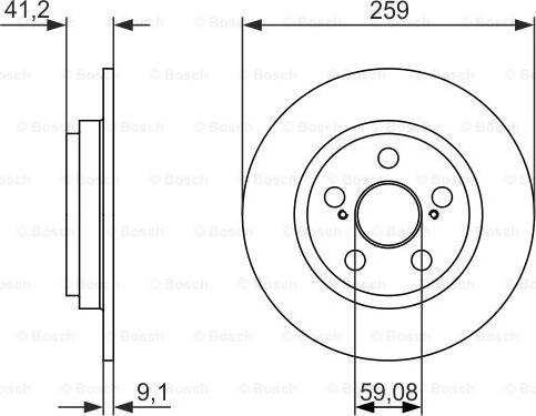 BOSCH 986479767 - Disque de frein cwaw.fr