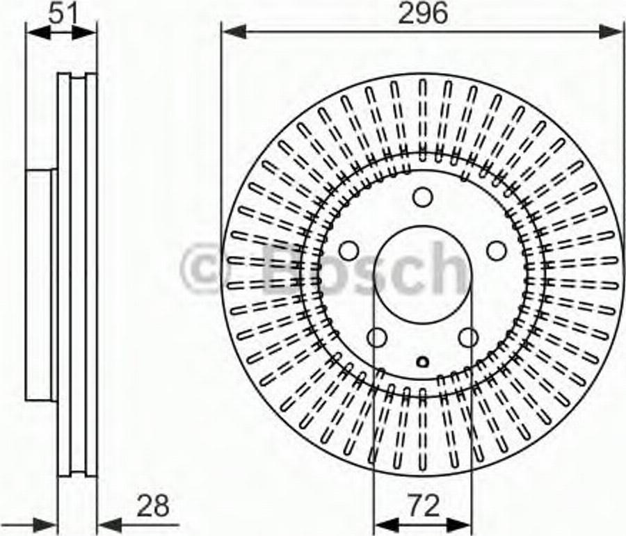 BOSCH 0 986 479 703 - Disque de frein cwaw.fr