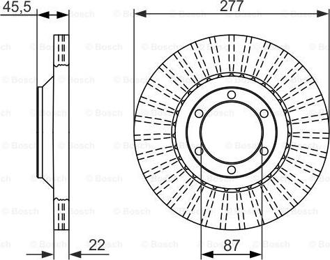 BOSCH 0 986 479 702 - Disque de frein cwaw.fr