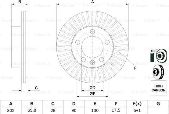 BOSCH 0 986 479 716 - Disque de frein cwaw.fr