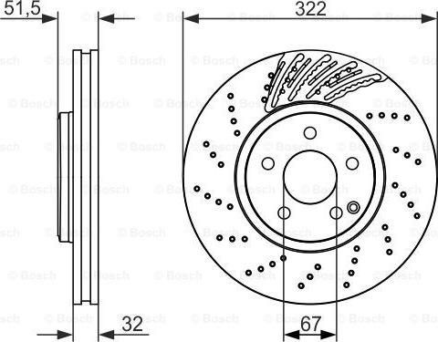 BOSCH 0 986 479 720 - Disque de frein cwaw.fr