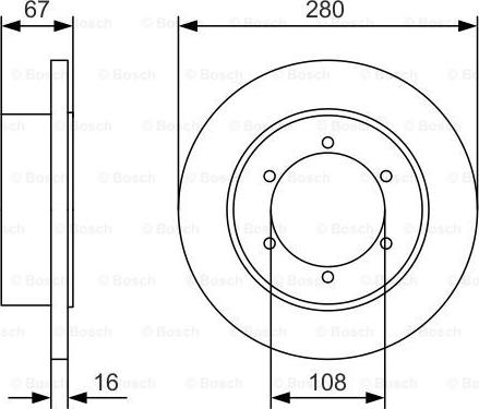 BOSCH 0 986 479 A94 - Disque de frein cwaw.fr