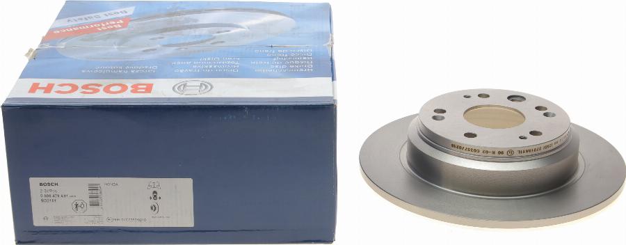 BOSCH 0 986 479 A91 - Disque de frein cwaw.fr