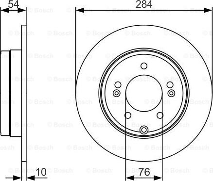 BOSCH 0 986 479 A45 - Disque de frein cwaw.fr