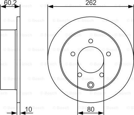 BOSCH 0 986 479 A41 - Disque de frein cwaw.fr