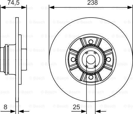 BOSCH 0 986 479 A48 - Disque de frein cwaw.fr