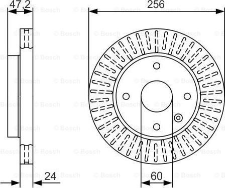 BOSCH 0 986 479 A54 - Disque de frein cwaw.fr