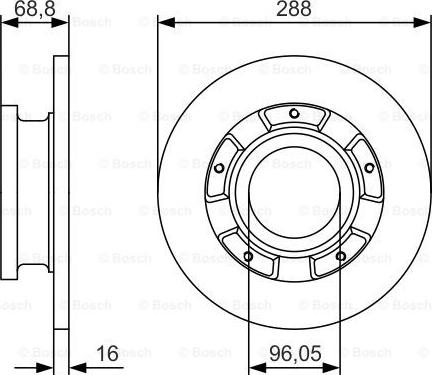 BOSCH 0 986 479 A50 - Disque de frein cwaw.fr