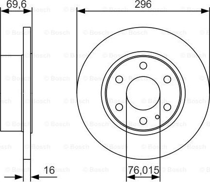 BOSCH 0 986 479 A51 - Disque de frein cwaw.fr