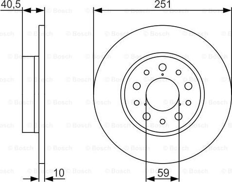 BOSCH 0 986 479 A37 - Disque de frein cwaw.fr