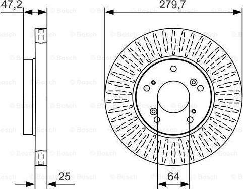 BOSCH 0 986 479 B01 - Disque de frein cwaw.fr