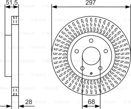 BOSCH 0 986 479 B15 - Disque de frein cwaw.fr