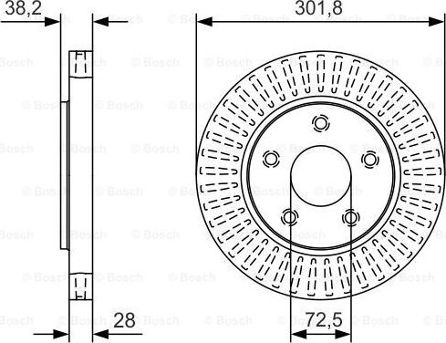 BOSCH 0 986 479 B17 - Disque de frein cwaw.fr