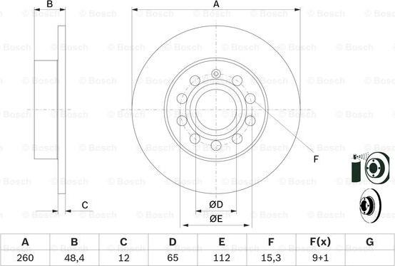 BOSCH 0 986 479 B78 - Disque de frein cwaw.fr