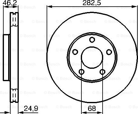 BOSCH 0 986 479 C81 - Disque de frein cwaw.fr