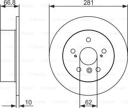 BOSCH 0 986 479 C21 - Disque de frein cwaw.fr