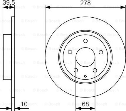 BOSCH 0 986 479 C22 - Disque de frein cwaw.fr