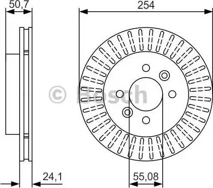 BOSCH 0 986 479 D03 - Disque de frein cwaw.fr