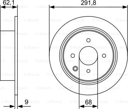 BOSCH 0 986 479 D18 - Disque de frein cwaw.fr