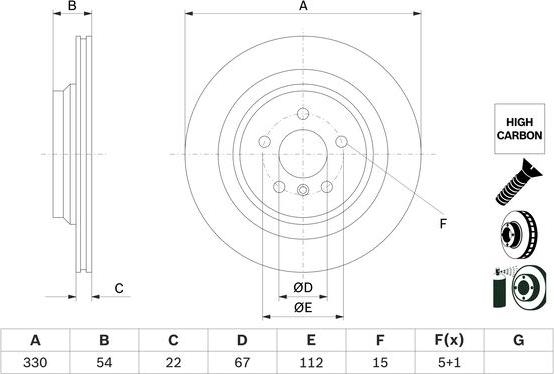 BOSCH 0 986 479 E97 - Disque de frein cwaw.fr