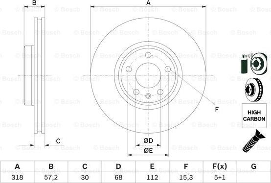 BOSCH 0 986 479 E49 - Disque de frein cwaw.fr