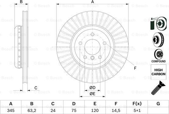 BOSCH 0 986 479 E13 - Disque de frein cwaw.fr