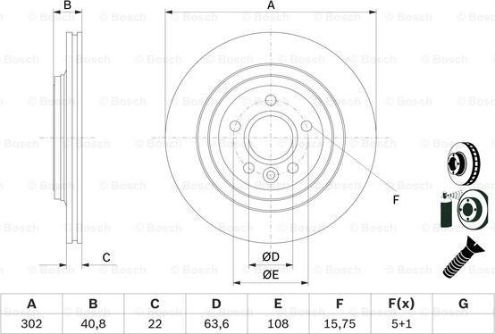 BOSCH 0 986 479 E85 - Disque de frein cwaw.fr