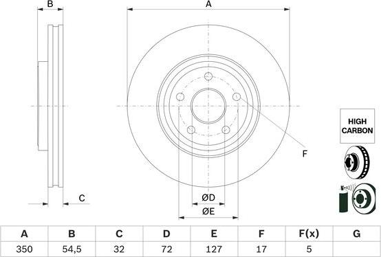 BOSCH 0 986 479 F01 - Disque de frein cwaw.fr