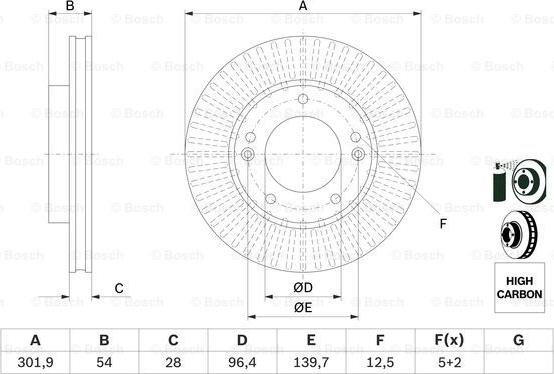 BOSCH 0 986 479 F20 - Disque de frein cwaw.fr