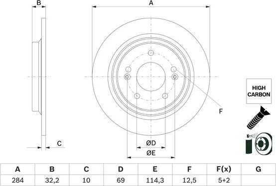 BOSCH 0 986 479 G77 - Disque de frein cwaw.fr