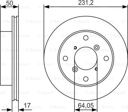 BOSCH 0 986 479 R96 - Disque de frein cwaw.fr