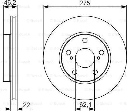 BOSCH 0 986 479 R97 - Disque de frein cwaw.fr