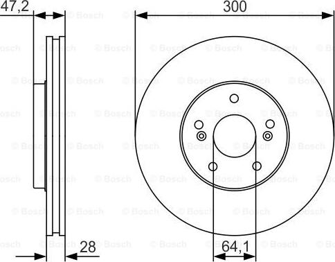 BOSCH 0 986 479 R47 - Disque de frein cwaw.fr